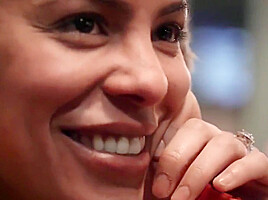 Small Hands In A Brunette In The Woods Under A Tree Caresses The Penis Of A Tattooed