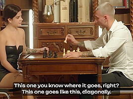 He Teaches Her How To Play Chess, But Shes Thinking About How To Stick His Dick In Her Ass With Goran Abramovic And Rubi Vergara