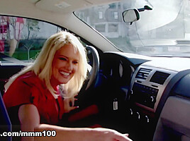 Amazing busty blonde Bridgette Lee fucked hard by a big black cock – MMM100