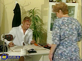 Horny Grandma Annabell Gets A Special Treatment From Her Toyboy Doctor