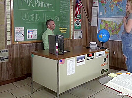 Alana Summers, Valerie White And Lola Hunter – Small Dick Principal Fucks Student 18+