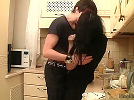 Messy slutty emo teen 18+ bends over