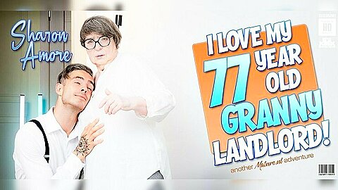 Toyboy Student 18+ Gets Caught By His 77 Year Old Anal Loving Granny Landlord Sharon Amore Jerking Off